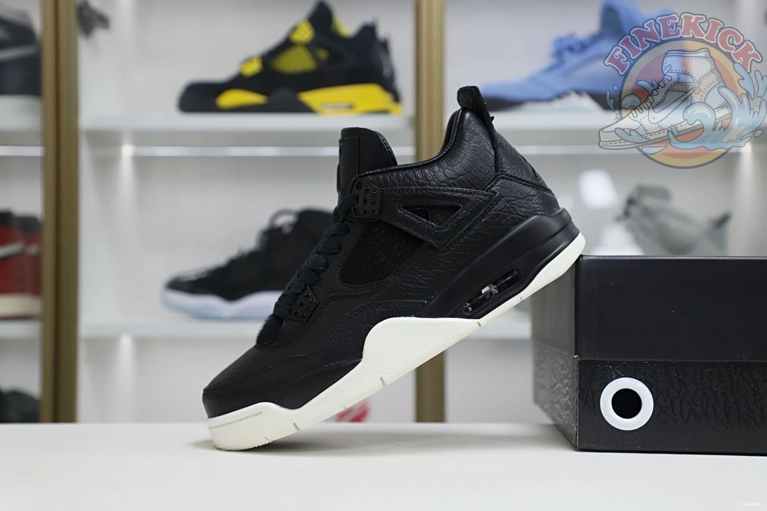 black ponyhair Jordan 4 Jordan Air retro 0104